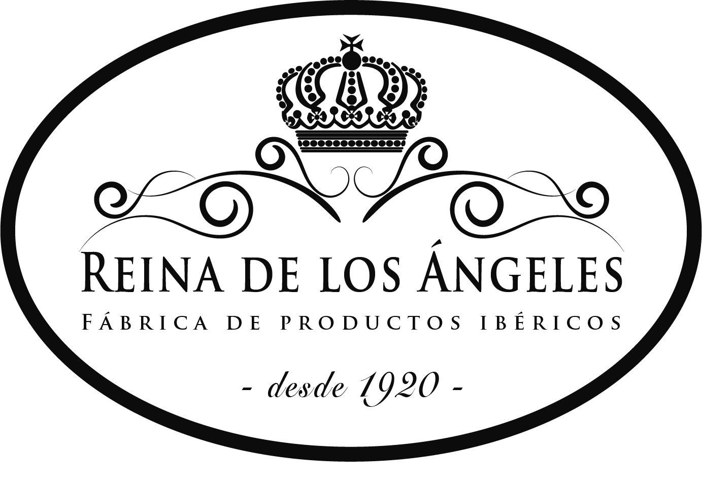 logotipo embutidos ibéricos reina de los ángeles
